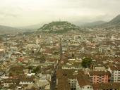 Udsigten over Quito's gamle bydel fra La Basilica