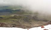 Lava sporene efter vulkanudbrud på Cotopaxi