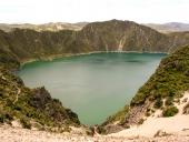 Søen nede i Quilotoa krateret