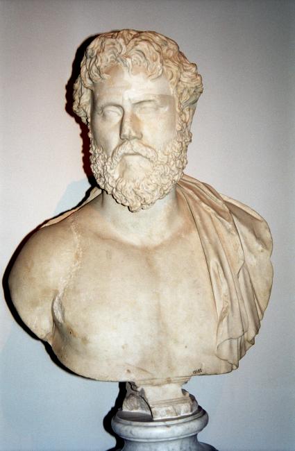 Buste på Palatiner højens museum